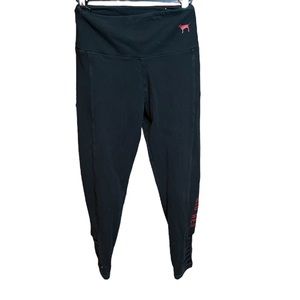 Pink by Victoria’s Secret with 5th & Ocean yoga pants, IU Big Red at bottom